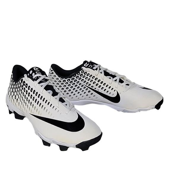 Nike Men's Vapor Ultra 2 Keystone Fast Flex Cleats, White/Black, Size 13, NEW - Picture 1 of 14